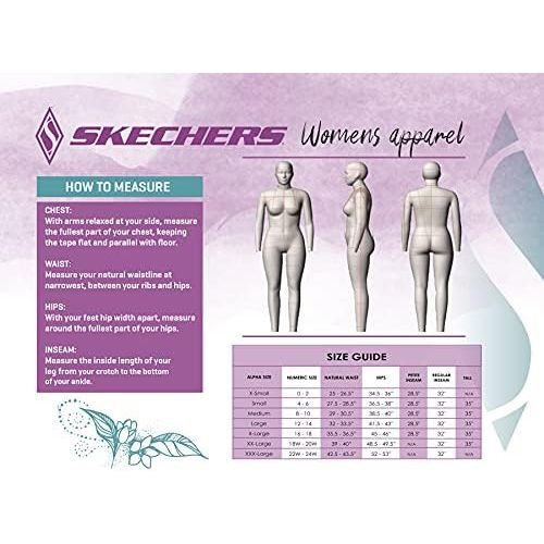 스케쳐스 Skechers Womens Virtual Stripe High Waisted 7/8 Workout Yoga Leggings