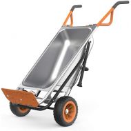 Worx WG050 8-in-1 Aerocart Garden Cart/Wheelbarrow Heavy Duty/Dolly