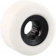 Powerflex Skateboards 60mm Gumball White/Black Skateboard Wheels - 83b with Bones Bearings - 8mm Bones Reds Precision Skate Rated Skateboard Bearings (8) Pack - Bundle of 2 Items