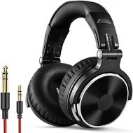OneOdio Adapter-Free Closed Back Over Ear DJ Stereo Monitor Headphones, Professional Studio Monitor & Mixing, Telescopic Arms with Scale, Newest 50mm Neodymium Drivers - Black