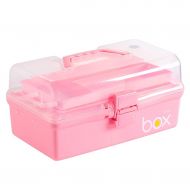 Yxsd First Aid Kit Storage Box, Household Portable Pill Drug Medical Storage Box Organizer for Home, Travel, Camping, Office (Color : Pink)