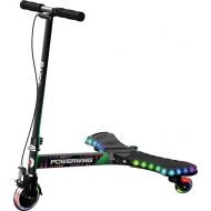 Razor PowerWing Lightshow Caster Scooter for Kids Ages 6+ ? Multi-Color LED Lights with 5 Animated Light Modes, Inclined Casters for Drifting and Spinning, for Riders up to 143 lbs