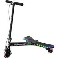 Razor PowerWing Lightshow Caster Scooter for Kids Ages 6+ - Multi-Color LED Lights with 5 Animated Light Modes, Inclined Casters for Drifting and Spinning, for Riders up to 143 lbs