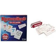 Rummikub Six Player Edition, Blue & The Complete Original Game with Full-Size Racks and Tiles in a Durable Canvas Storage/Travel Case by Pressman - Amazon Exclusive