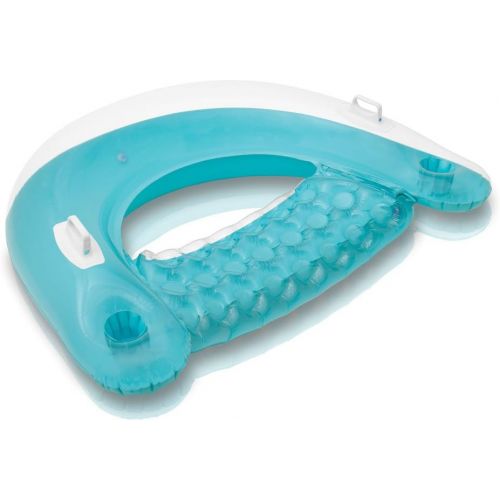 인텍스 Intex Sit N Float Inflatable Swimming Pool Lounger (Color May Vary) (3 Pack)