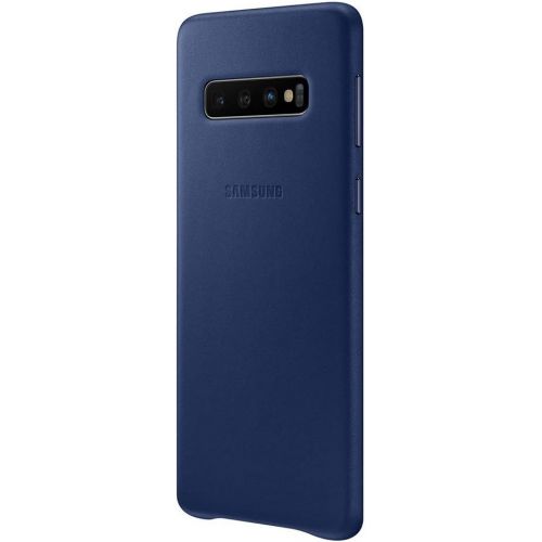 삼성 Samsung Official Original Galaxy S10 Series Genuine Leather Cover Case (Navy, Galaxy S10)