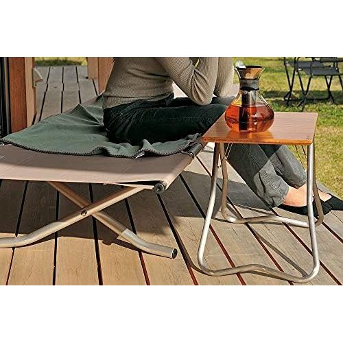  Snow Peak Renewed Bamboo My Table - Lightweight Table with Foldable Legs - Bamboo, Aluminum - 4 Ibs