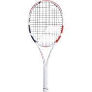 Babolat Pure Strike 100 Tennis Racquet (3rd Gen) - Strung with 16g White Babolat Syn Gut at Mid-Range Tension