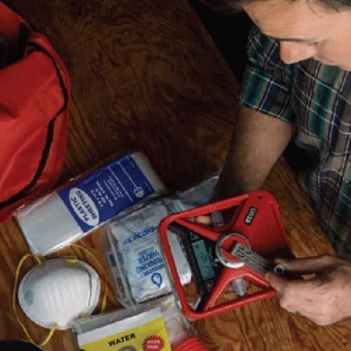  [아마존베스트]Eton American Red Cross Emergency NOAA Weather Radio with USB Smartphone Charger, LED Flashlight & Red Beacon