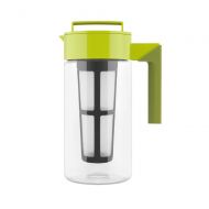 Takeya Iced Tea Maker with Patented Flash Chill Technology Made in USA, 1 Quart, Avocado
