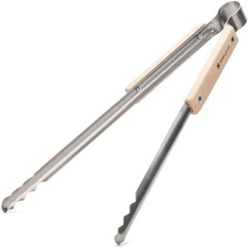  Snow Peak Barbecue Tongs - Sturdy & Durable Grilling Tools - Stainless Steel - 7.6 oz