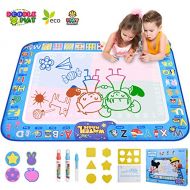[아마존베스트]Agomttv Magic Doodle Mat 60 X 40 Inches Extra Large Water Drawing Mat Educational Toys Gifts for Toddlers Boys Girls Age 3-12 Year Old