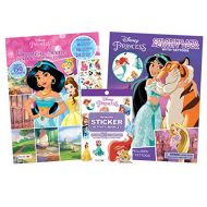 Bendon Disney Princess Coloring Book and Sticker Activity Pad with Tattoos, Stickers and Crayons