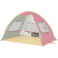 MZXUN Beach Tent, Easy Setup Beach Tent Coating Extra Large Sun Shelter - Extended 200 * 135 * 130 cm