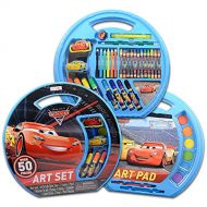 Classic Disney Disney Cars Coloring Art Activity Super Set Giant 50+ Pc Disney Cars Craft Activity Kit for Kids with Art Pad, Paint with Water Supplies, Colored Pencils and More