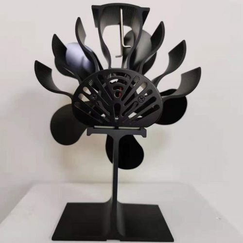  SHQIN Wood Stove Fan Fireplace Heat Powered Stove Fan Log Wood Burner Home Quiet Fireplace Fan Help Burn Barbecue Tools for Home Heating (Color : 5 Blade)