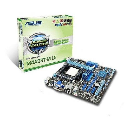 아수스 ASUS Socket AM3/AMD 880G/Hybrid CrossFireX/A&V&GbE/Micro ATX Motherboard s M4A88T M LE