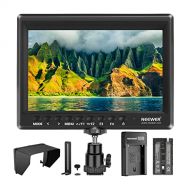 Neewer F100 7 Inch Camera Field Monitor HD Video Assist Slim IPS 1280x800 4K HDMI Input 1080p with 2600mAh Li-ion Battery/USB Charger for DSLR Cameras, Handheld Stabilizer, Film Vi