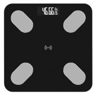 ZXMDMZ-Scales Accurate 0.1-180kg Fat/Muscle/Visceral Fat Bathroom Weight Scale, Bluetooth USB Charging10.24x10.24x0.91in ZXMDMZ (Color : Black)
