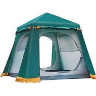 YYDS Tents for Camping Outdoor Camping Tent Waterproof Windproof Tent UV Sun Automatic Tent Outdoor Camping Tent 3-4/4-5 Person Camping Tents (Color : Green, Size : 4-5 Person)