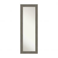 Amanti Art Fencepost Grey Narrow On The Door Full Length Wall Mirror