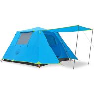 [아마존베스트]KAZOO Family Camping Tent Large Waterproof Pop Up Tents 4/6/8 Person Room Cabin Tent Instant Setup with Sun Shade Automatic Aluminum Pole