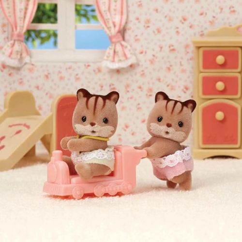  Sylvanian Families - The Village - Red Squirrel Twins - 5421 - Twins and Babies - Mini Dolls
