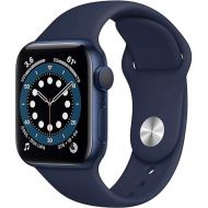 Apple Watch Series 6 (GPS + Cellular, 44mm) - Blue Aluminum Case with Deep Navy Sport Band (Renewed)