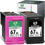 Economink 67 Black Color Combo Pack, Remanufactured Ink Cartridge Replacement for HP 67XL for Envy 6055 6000 6052 6032 6022 Pro 6455 DeskJet 2755 2722 2700 2732 2752 2725 2724 2710 Plus 4155
