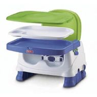 Fisher-Price Portable Baby & Toddler Dining Chair, Healthy Care Deluxe Booster Seat, Travel Gear with Dishwasher Safe Tray, Blue