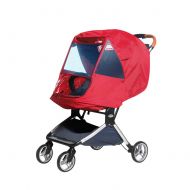 Fitlyiee Infant Stroller Weather Shield Universal Rain Cover with Travel Bag and Ventilate Holes Waterproof Stroller Raincoat (Red)