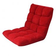 GLS Adjustable Comfort Floor Folding Sofa Chair Home Cushion in Red Color