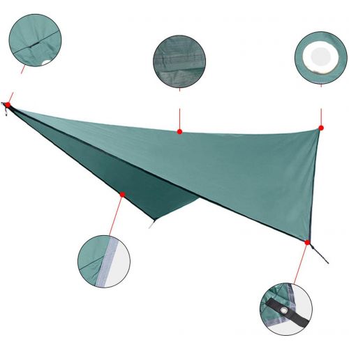  TAHUAON Rain Fly for Hammock Camping Camping Tarp Waterproof Tent Footprint Camping Sunshade Picnic Tent 360*290cm (Gray