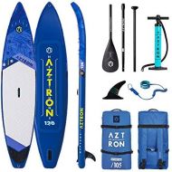 AZTRON Neptune 12.6 Double Double Sup Stand up Paddle Board mit Power Carbon 70 Paddel und Leash