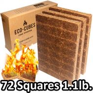 EasyGoProducts EasyGo Product Eco Cubes ? Fire Starter Squares ? Great Lighter for Chimney, Charcoal Grill, Fireplace, Campfire, Pellet Stove, Wood Stove Qty 72
