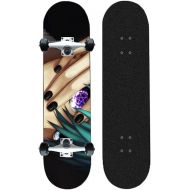 Chengnuo Skateboard Anime Black Butler Protagonist Series 7 Layers Decks Four Wheels Concave Skateboards for Adult Kids