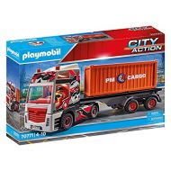 Playmobil City Action 70771 Truck with Cargo Container, RC-Compatible, for Children Ages 4+