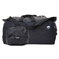 Flowfold 24L Packable Duffle Bag - Ultra Lightweight & Water Resistant - Weekend Overnight Bag - TSA Compliant Carry-On - Vegan - Made in USA - Jet Black
