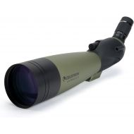 Celestron  Ultima 100 Angled Spotting Scope  22 to 66x100mm Zoom Eyepiece  Multi-Coated Optics for Bird Watching, Wildlife, Scenery and Hunting  Waterproof and Fogproof  Inclu