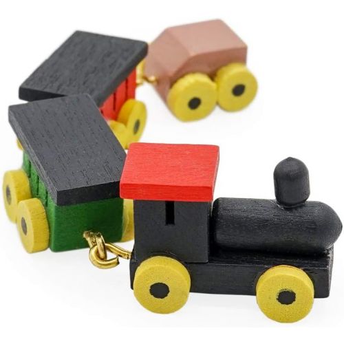  Odoria 1:12 Miniature Toy Train Cars Dollhouse Nursey Accessories