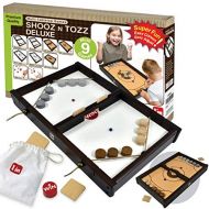 Im Big Shooz n TOZZ : Wooden Multi Tabletop Indoor Portable Board Games for Kids and Family