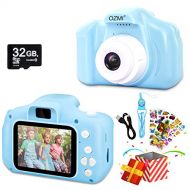 [아마존베스트]OZMI Upgrade Kids Selfie Camera, Christmas Birthday Gifts for Boys Age 3-12, Children Digital Cameras 1080P 2 Inch Toddler, Portable Toy for 3 4 5 6 7 8 9 10 Year Old Boy with 32GB