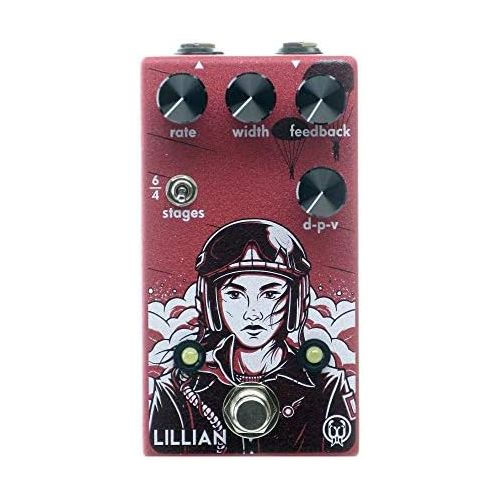  Walrus Audio Lillian Multi-Stage Analog Phaser, Red (Gear Hero Exclusive)