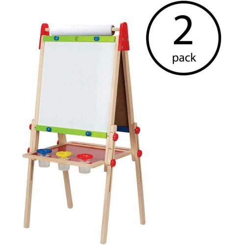  Hape Magnetic All in 1 Kids Drawing Painting Art Board Wooden Easel (2 Pack)
