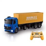UJIKHSD RC Truck Detachable Flatbed 24in Large RC Transporter Engineering Tractor Remote Control Low Loader Die-Cast Car Model Kids Electronics Hobby Toy Xmas Gift
