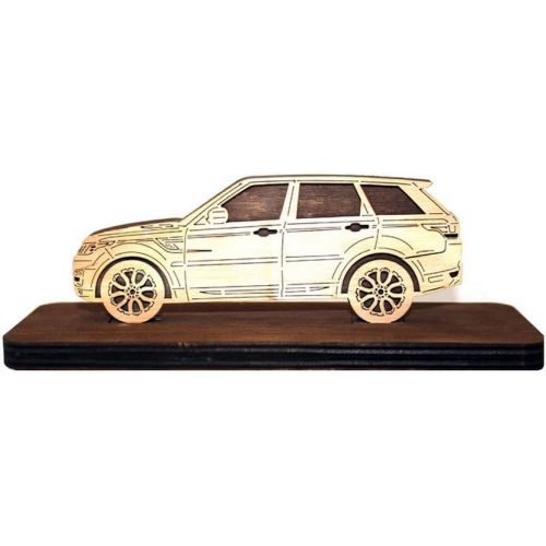  WoodArt Car Wood Figurine for Range Rover Sport II 2013 Plywood Sideview Statuette