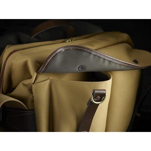  Billingham 207 Khaki FibreNyte Camera Bag with Chocolate Leather Trim