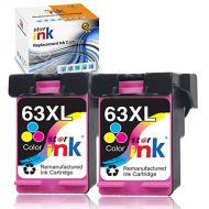 st@r ink Remufactured 63XL Color ink Cartridges Replacement for HP 63 XL Work with Envy 4520 4516 Officejet 4650 3830 3831 4655 Deskjet 2130 2132 1112 3630 3633 Printer HP63 HP63XL