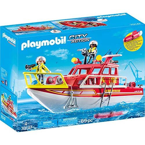 플레이모빌 PLAYMOBIL Fire Rescue Boat