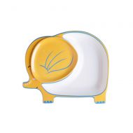 WAIT FLY Sweet Elephant Shaped Ceramic Divided Plate with a Small Elephantear Shaped Plate Dinner Plates/ Luncheon Plates/ Salad Plates/ Dishes Best Gift for Kids